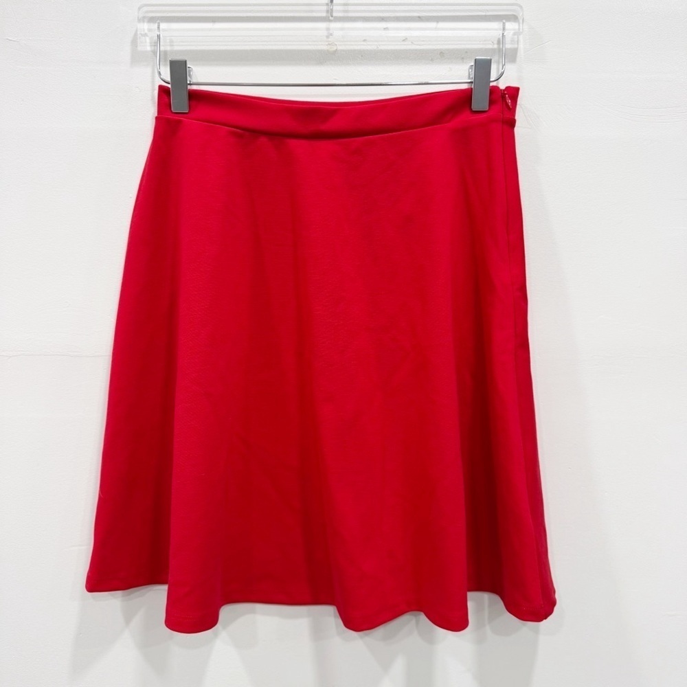 Gap Fit & Flare Ponte Skirt in Pure Red Size Small Tall